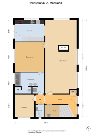 Floorplan - Hondsdraf 37A, 3155 WD Maasland